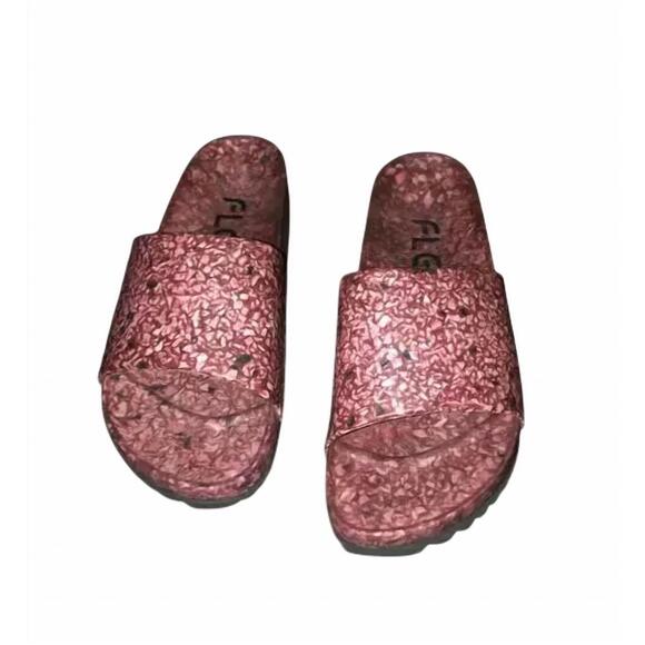 NEW FLEKS FOOTWEAR women\'s east beach slide in coconut shell